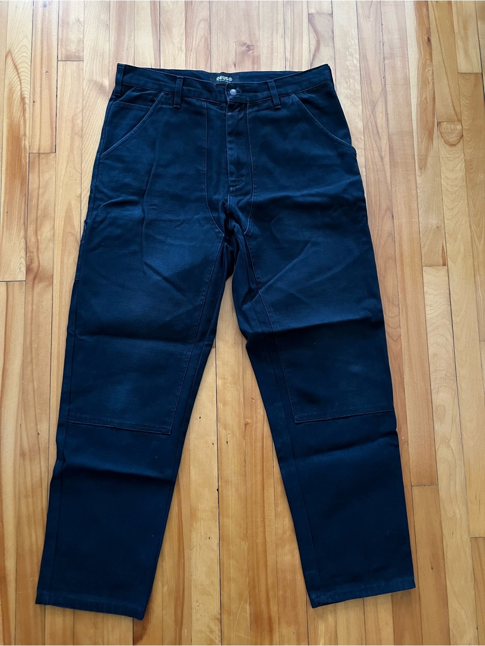 Deus Ex Machina Customs Double Knee Carpenter Pants Black Men's Size 33